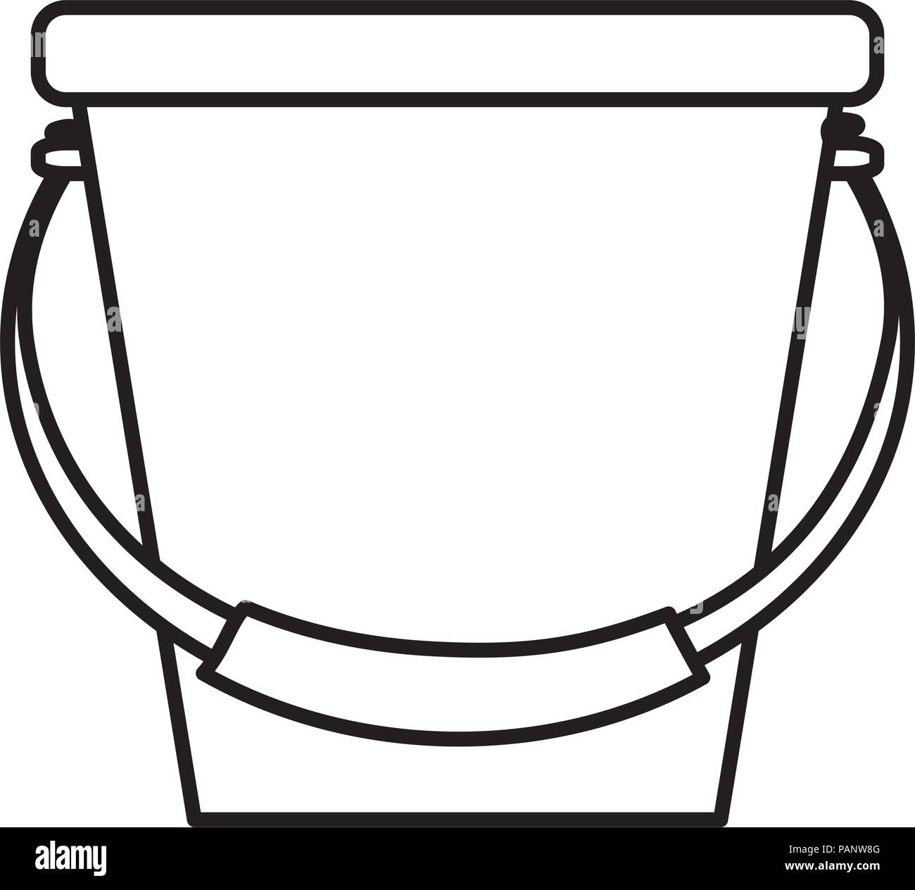 line plastic bucket object style icon Stock Vector Image & Art - Alamy