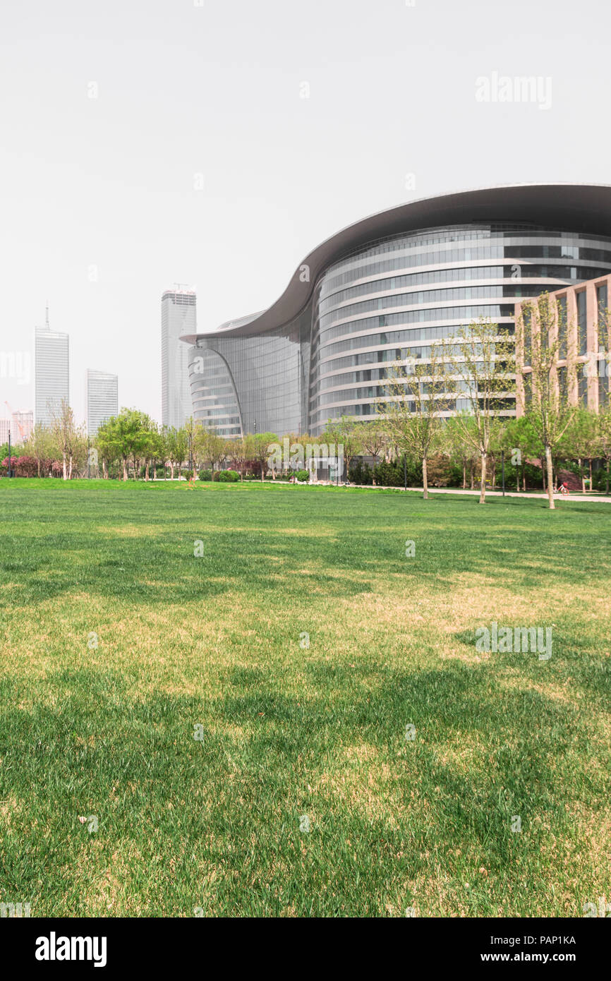 China Tianjin Binhai New Area Landscape Stock Photo