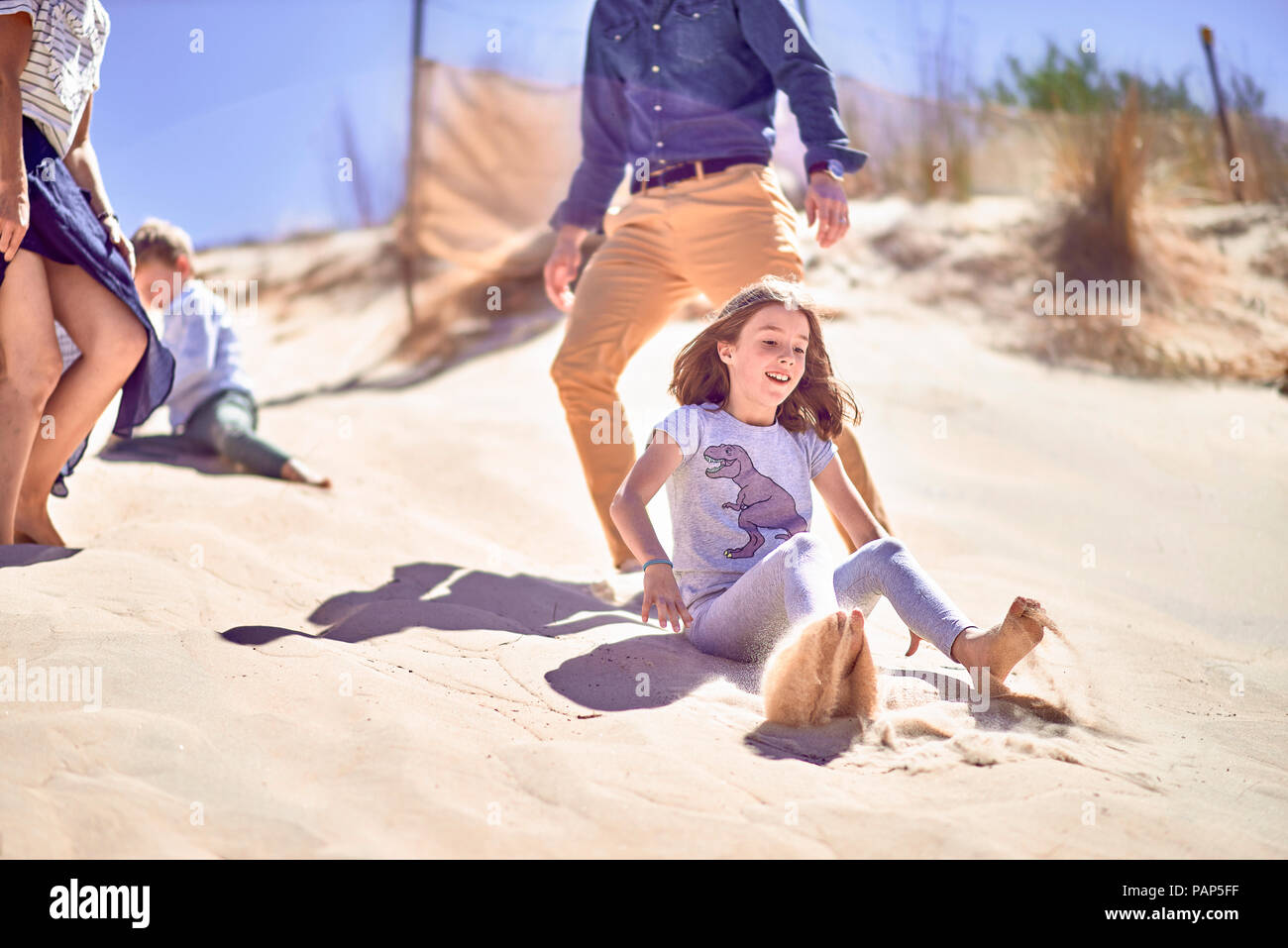 Family beach fun hi-res stock photography and images - Alamy