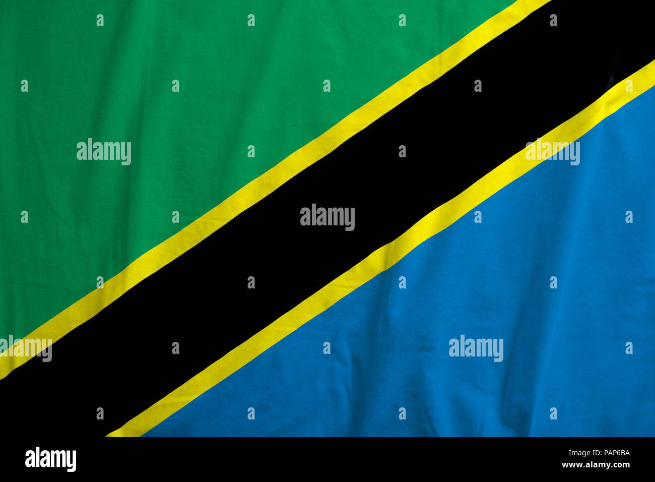 Flag of tanzania waving hi-res stock photography and images - Alamy