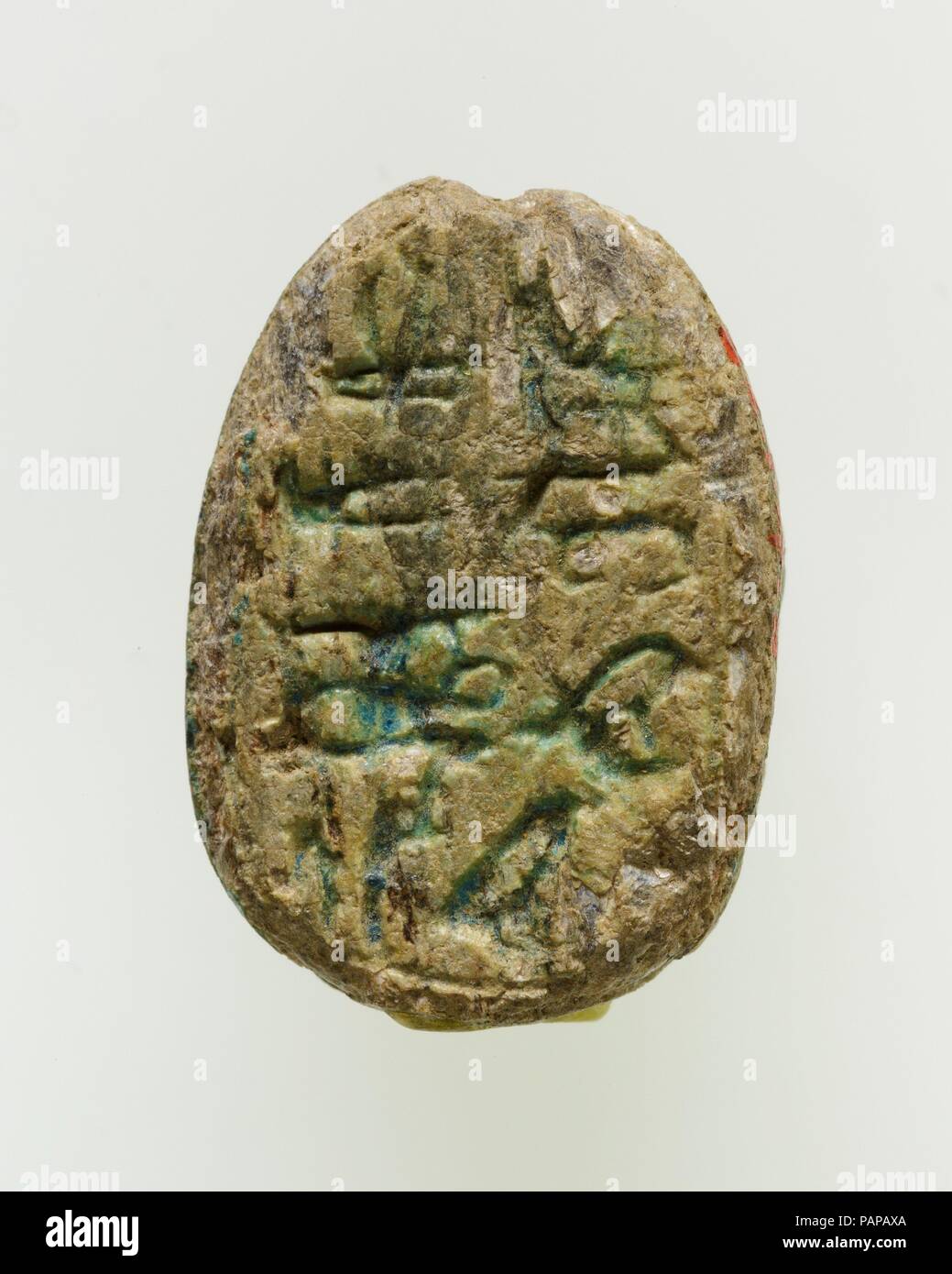 Scarab of an Official. Dimensions: L. 2.3 cm (7/8 in). Dynasty: Dynasty 12-18. Date: ca. 1981-1550 B.C.. Museum: Metropolitan Museum of Art, New York, USA. Stock Photo