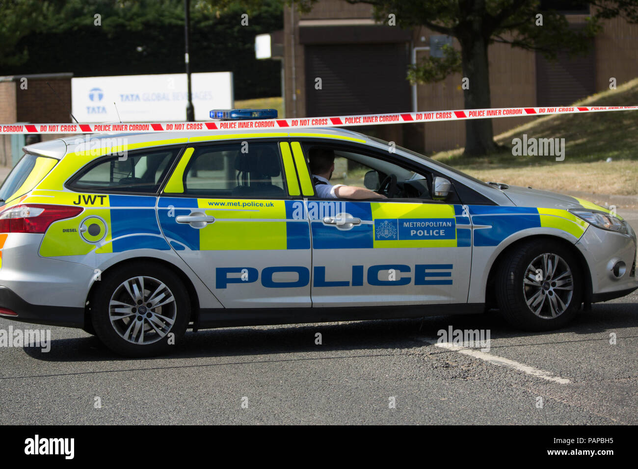 Murder crime scene at Greenford Station, Oldfield Lane, Greenford.  Featuring: Atmosphere, View Where: London, England, United Kingdom When: 23 Jun 2018 Credit: Wheatley/WENN Stock Photo