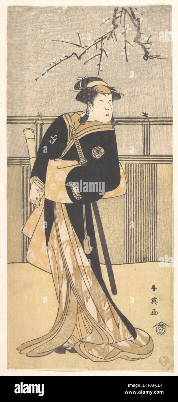 Nakayama Tomisaburo in the role of An no Oyasu. Artist: Katsukawa Shun'ei (Japanese, 1762-1819). Culture: Japan. Dimensions: 12 11/32 x 5 5/8 in. (31.4 x 14.3 cm). Date: 2nd month, 1792. Museum: Metropolitan Museum of Art, New York, USA. Stock Photo