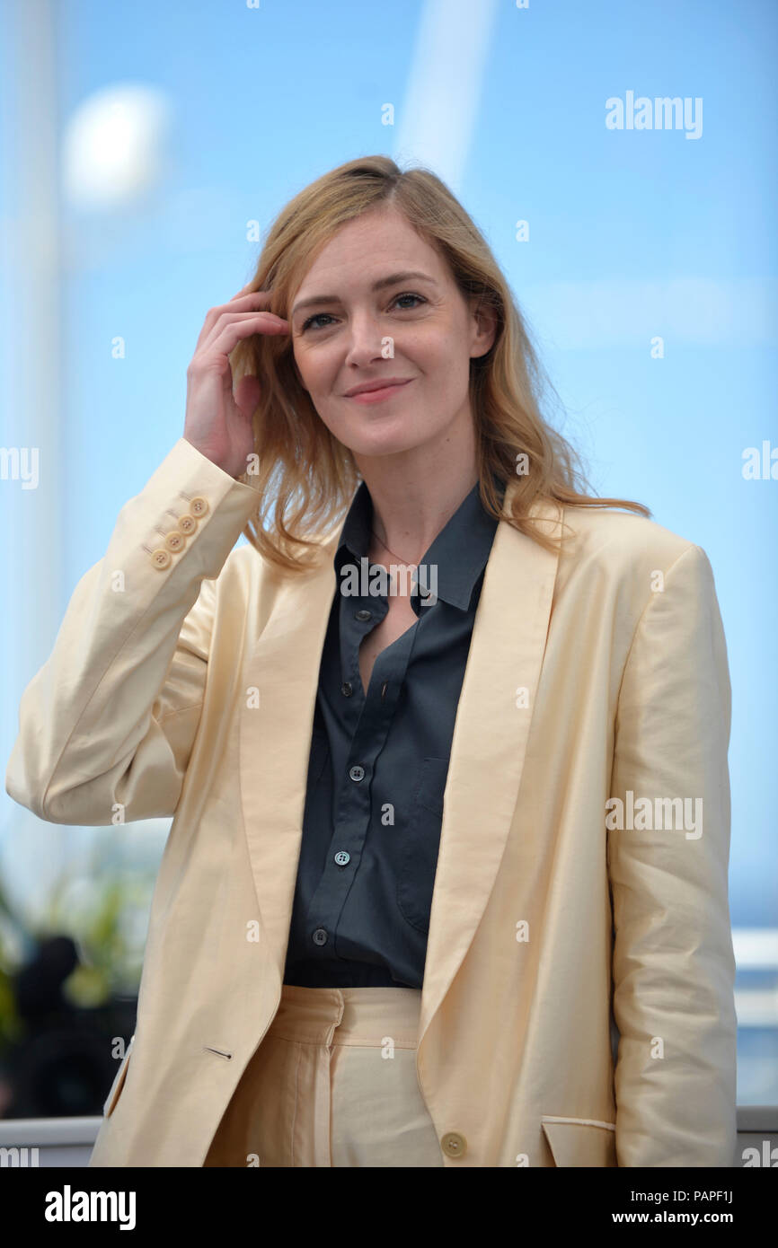 71st Cannes Film Festival: actress Kate Moran here for the promotion of the film ÒKnife + Heart Ó (French: 'Un couteau dans le coeur'), on 2018/05/18 Stock Photo