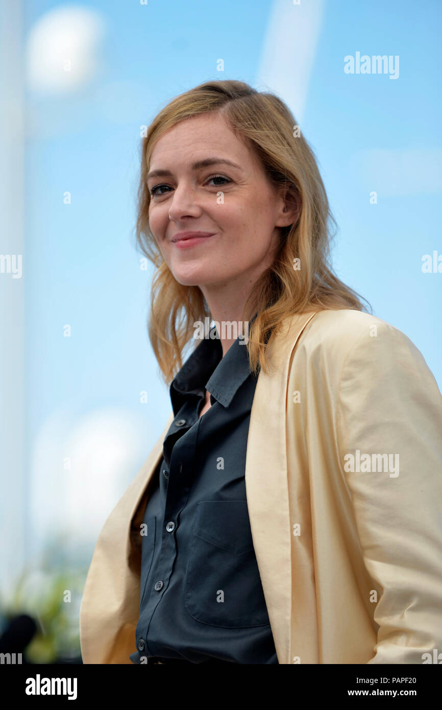 71st Cannes Film Festival: actress Kate Moran here for the promotion of the film ÒKnife + Heart Ó (French: 'Un couteau dans le coeur'), on 2018/05/18 Stock Photo