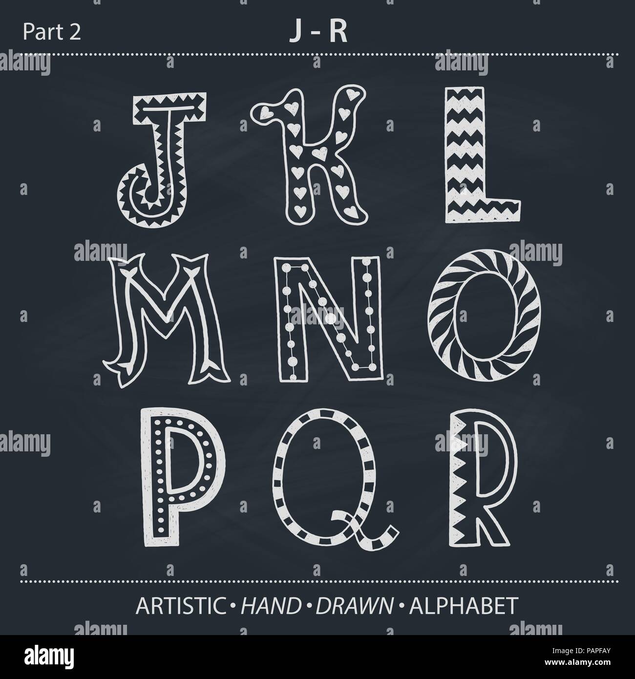 vector hand drawn alphabet Stock Vector Image & Art - Alamy