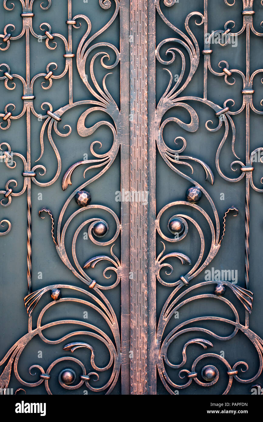 Beautiful Decorative Metal Elements Forged Wrought Iron Gates