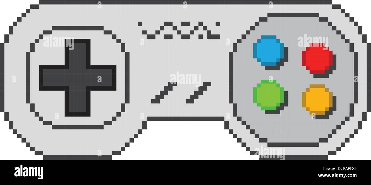 Vector pixel game controller Stock Vector Image & Art - Alamy