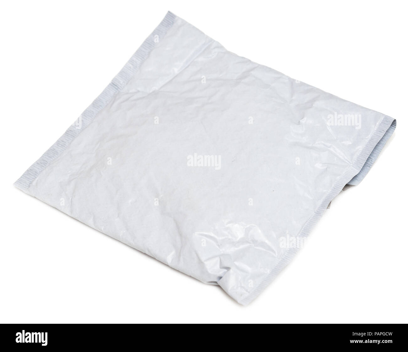 Post packet isolated on white background Stock Photo Alamy