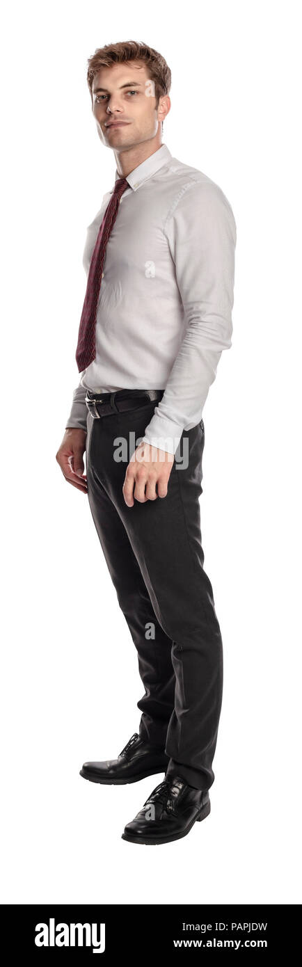 confident businessman isolated on white background Stock Photo - Alamy