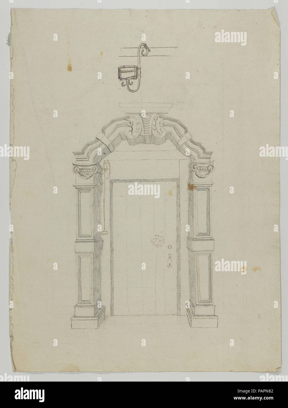 Design for a Door. Artist: Anonymous, Flemish , early 18th century ...