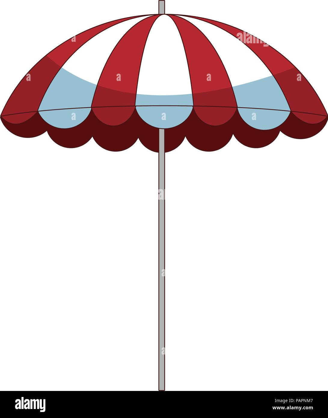 Beach umbrella isolated Stock Vector Image & Art - Alamy