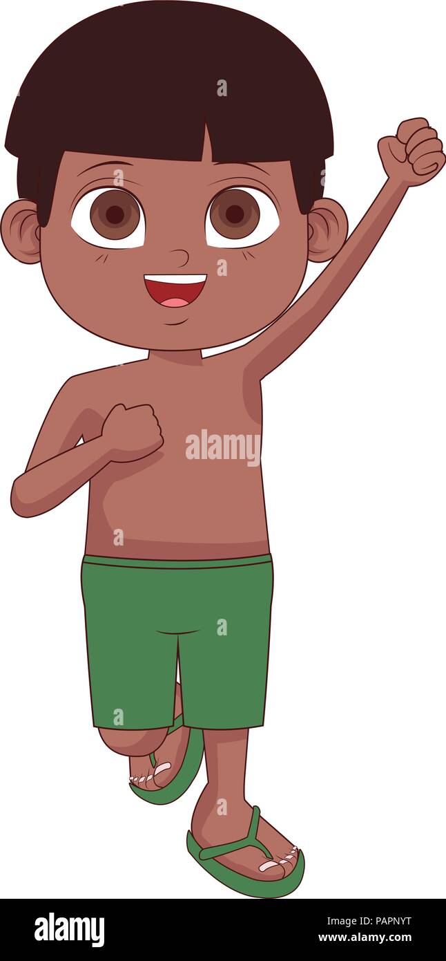 Cute boy swim suit cartoon Stock Vector Image & Art - Alamy