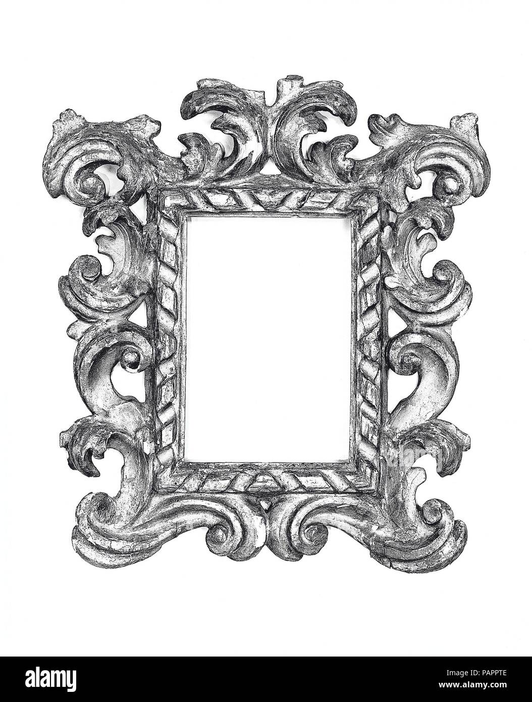 Cauliculi frame. Culture: Italian, Bologna. Dimensions: 32 x 29, 15.7 x 10.5, 17 x 11.6 cm.. Date: early 18th century. Museum: Metropolitan Museum of Art, New York, USA. Stock Photo