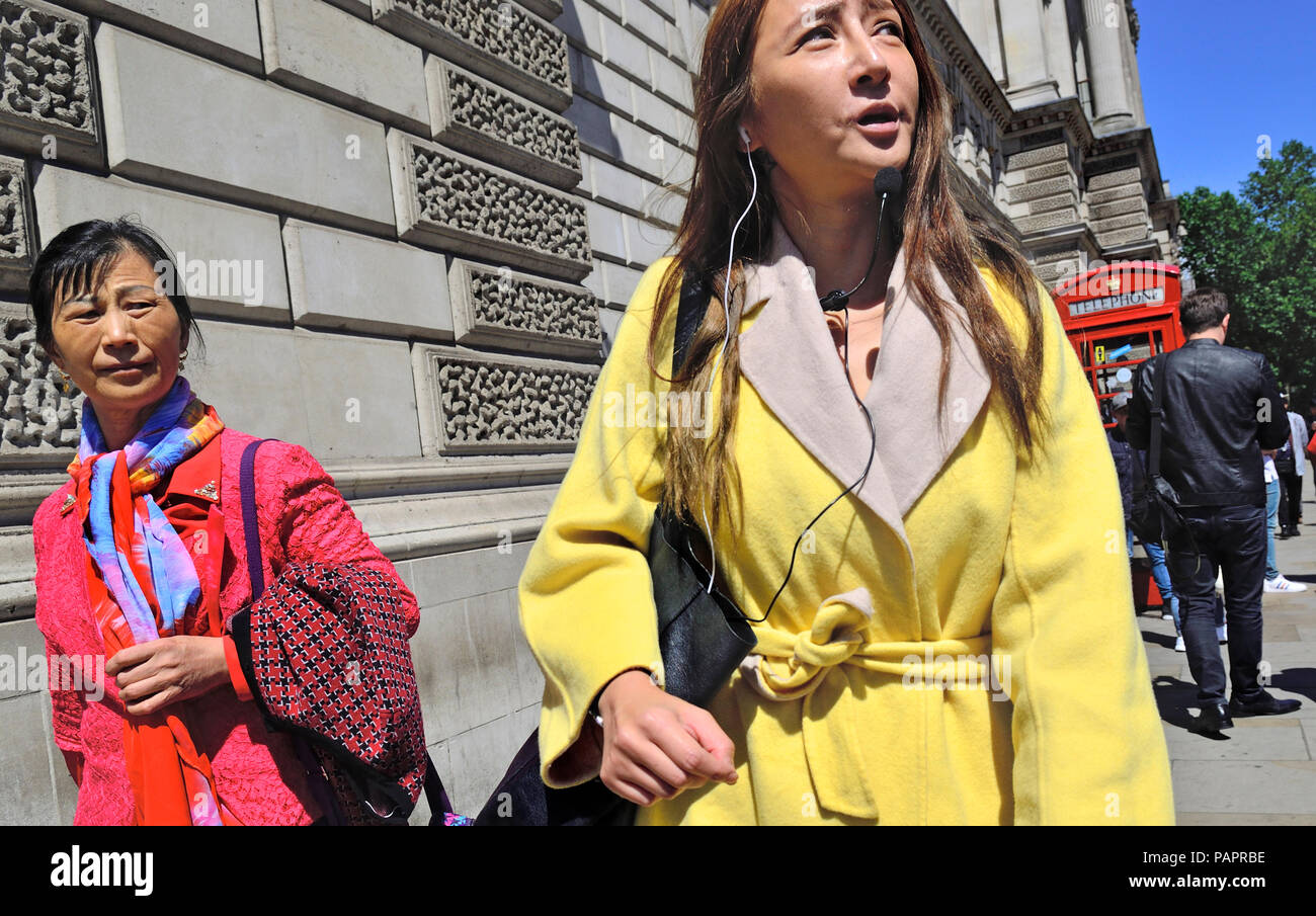 Japanese women of different ages in Whitehall, London, England, UK ...