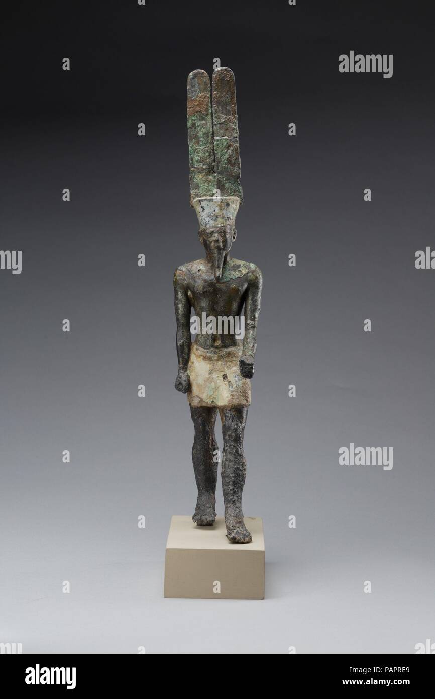 Amun. Dimensions: h. 31.2 cm (12 5/16 in.). Date: ca. 750-600 B.C.. Museum: Metropolitan Museum of Art, New York, USA. Stock Photo