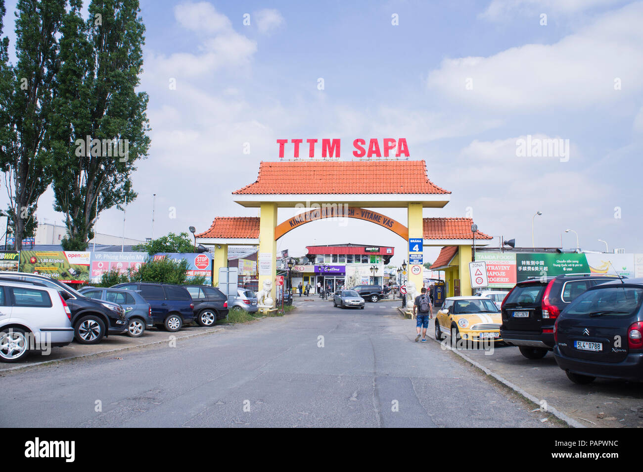 The large TTTM Sapa market place in Pisnice, the outskirts of Prague, Czech  Republic, May 19, 2018. Members of the Prague Vietnamese community operate  Stock Photo - Alamy