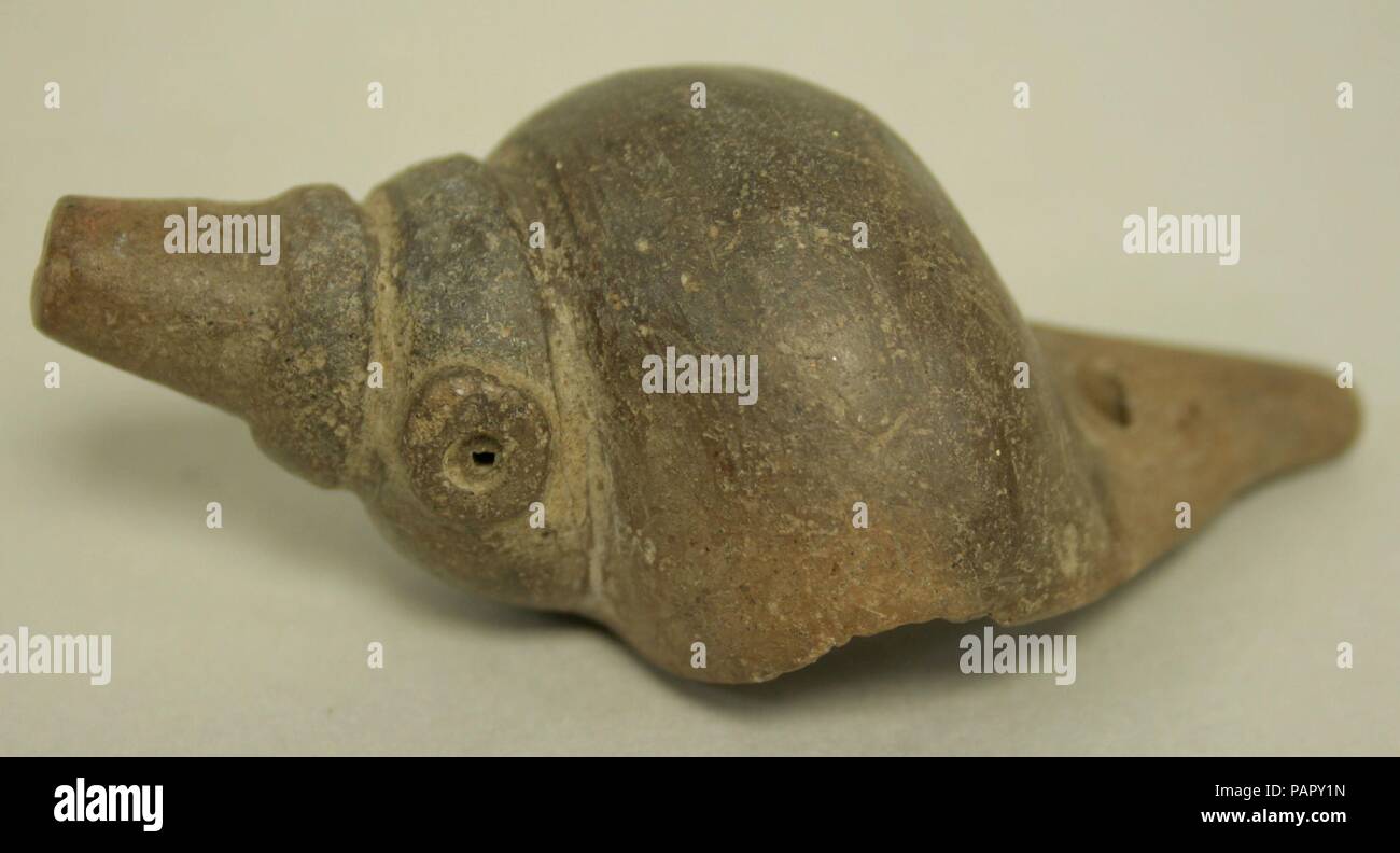 Ceramic Whistle in the Form of a Shell. Culture: Ecuador. Dimensions ...