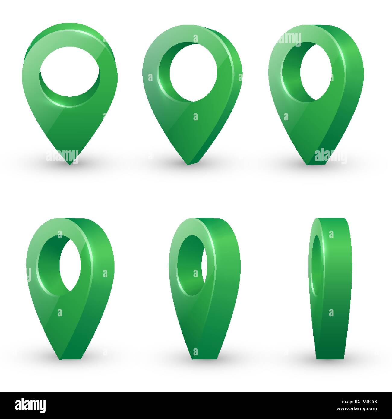 Map pointers vector set Stock Vector Image & Art - Alamy