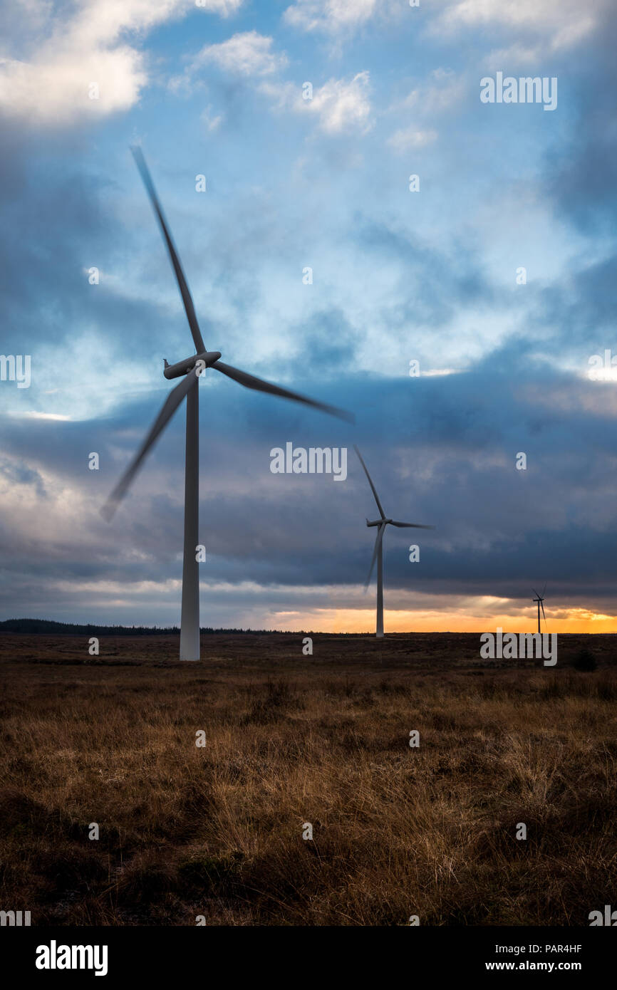 Whitelee wind farm view, Scotland Stock Photo