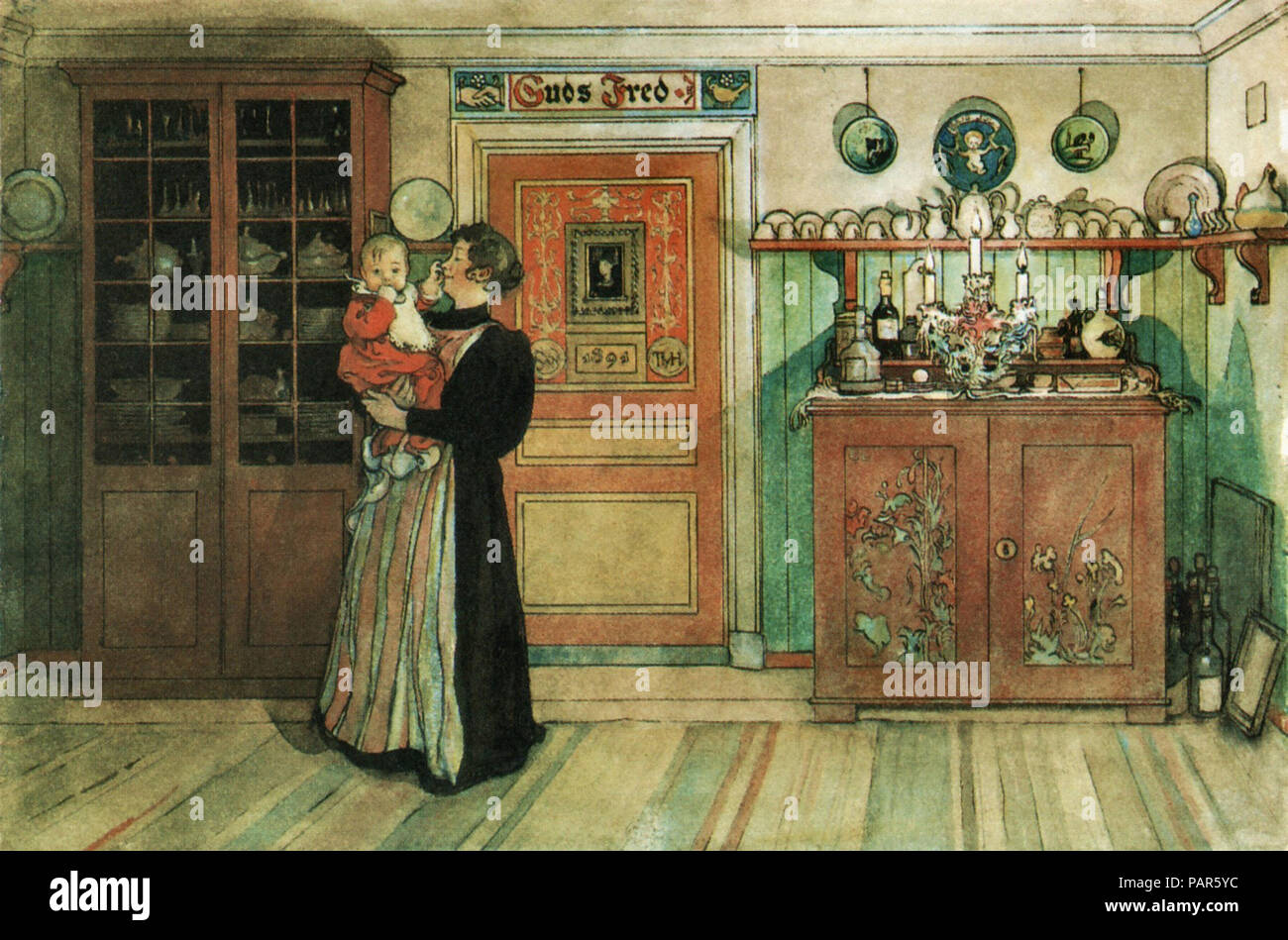 □Carl Larsson□Between Christmas＆NewYear□ Larsson carl christmas hi-res stock photography and images
