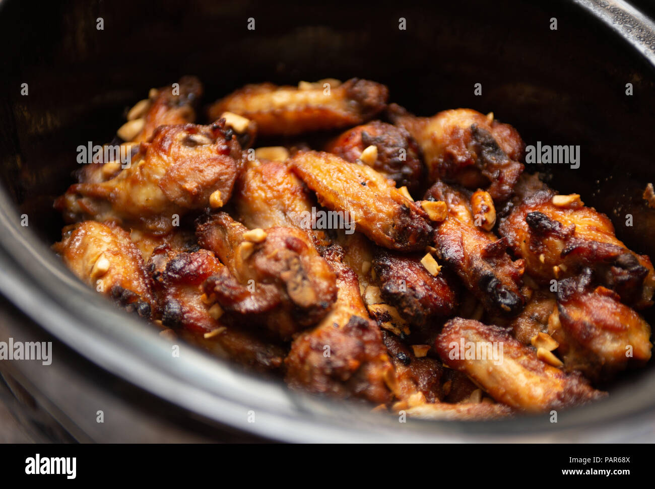 Peanut Butter Jelly Wings For A Chicken Wing Competition Stock