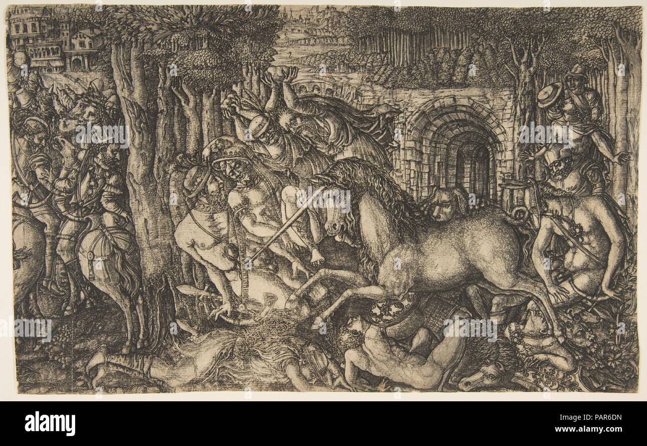 A King Pursued By A Unicorn From The Unicorn Series Artist Jean