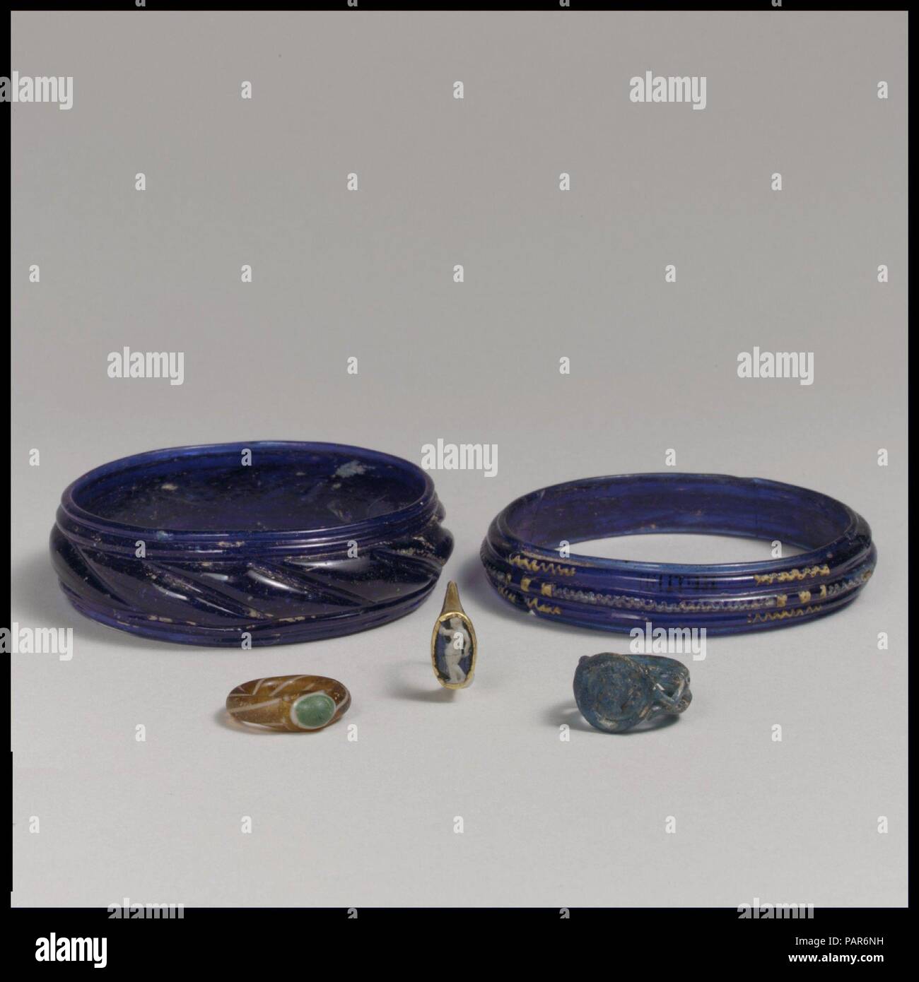 Glass rings and bracelets. Culture Greek and Roman. Date 3rd