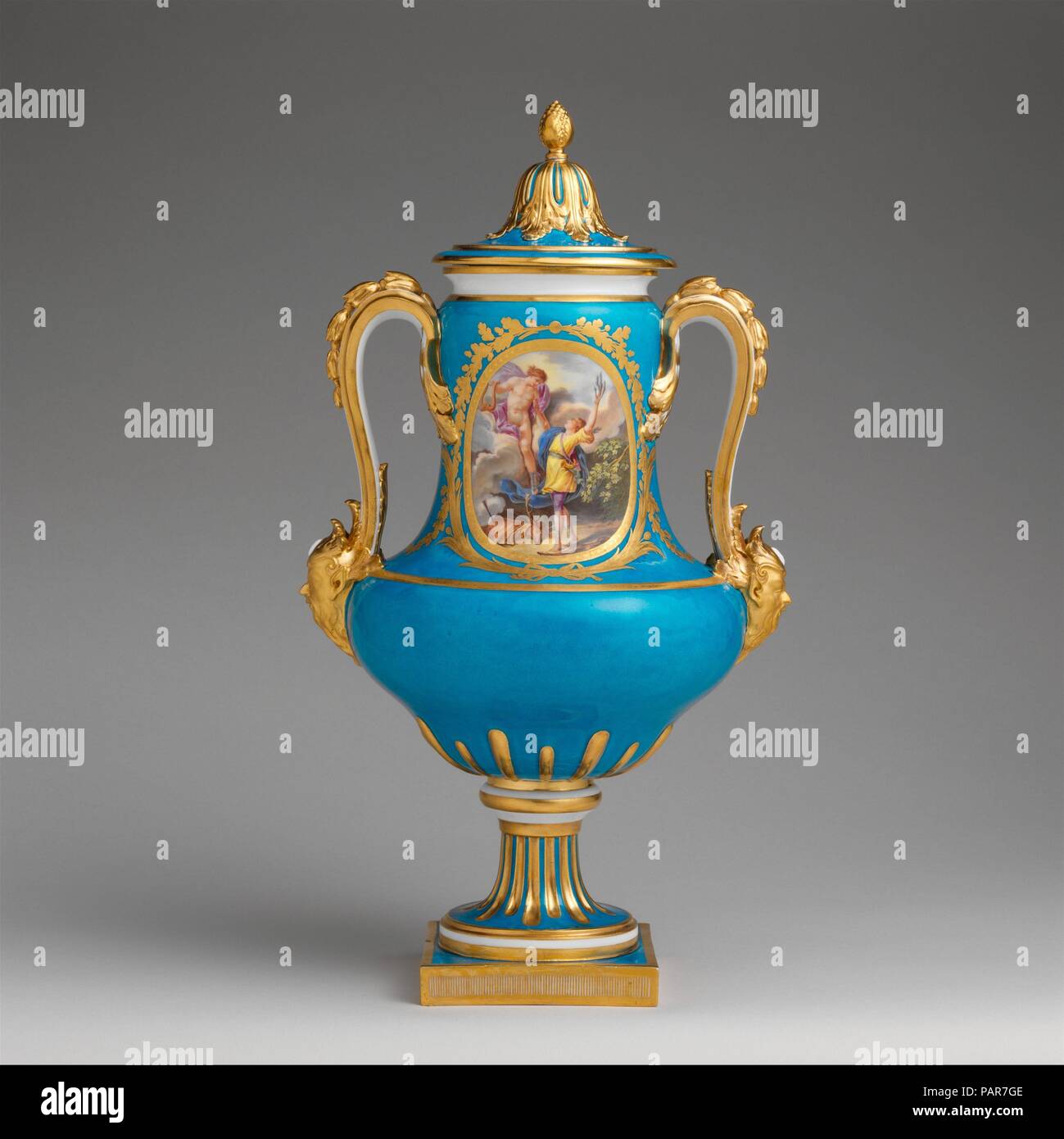 Vase With Cover Vase B De 1780 One Of A Pair Culture French