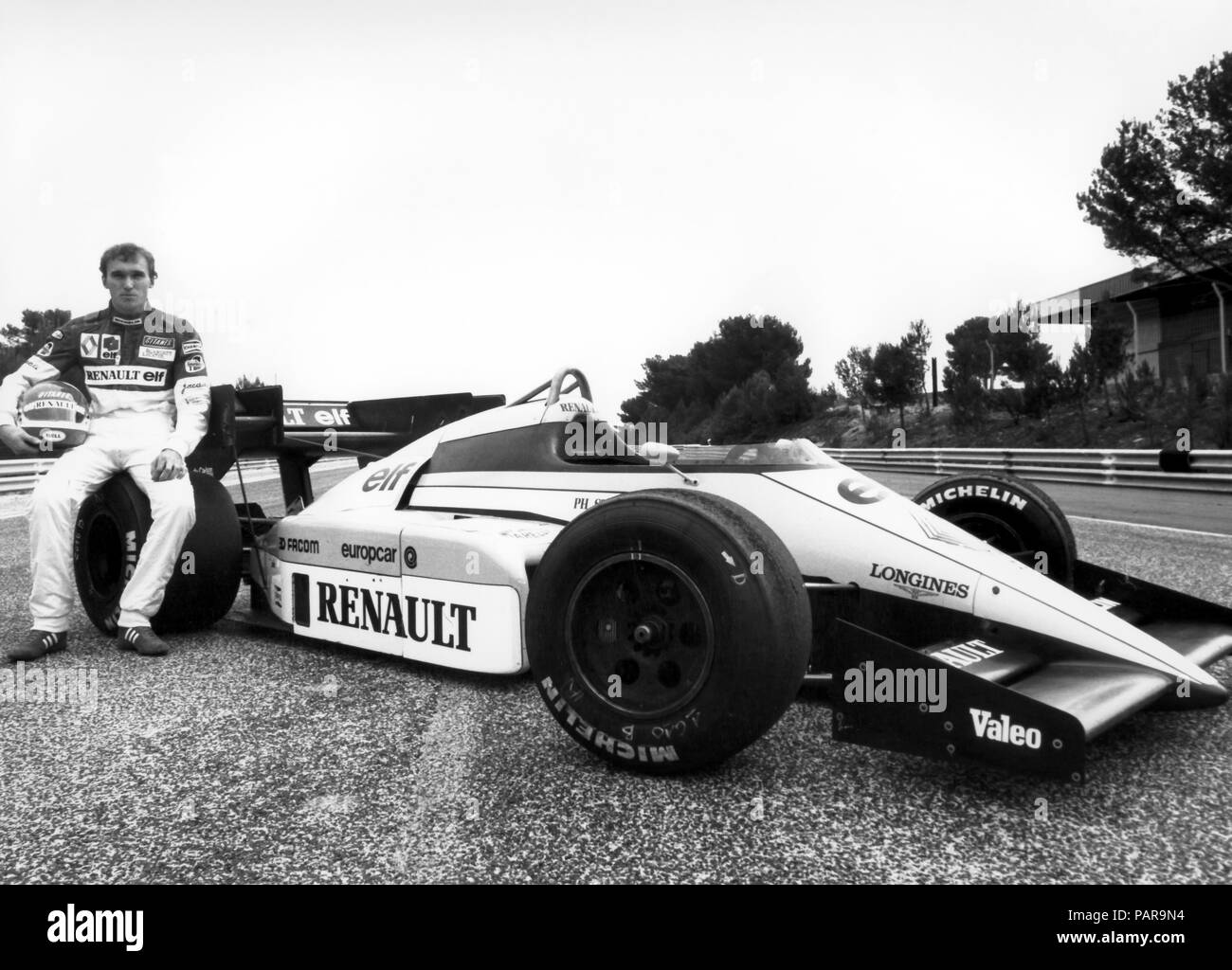 F1 1984 Philippe Streiff Renault Stock Photo Alamy