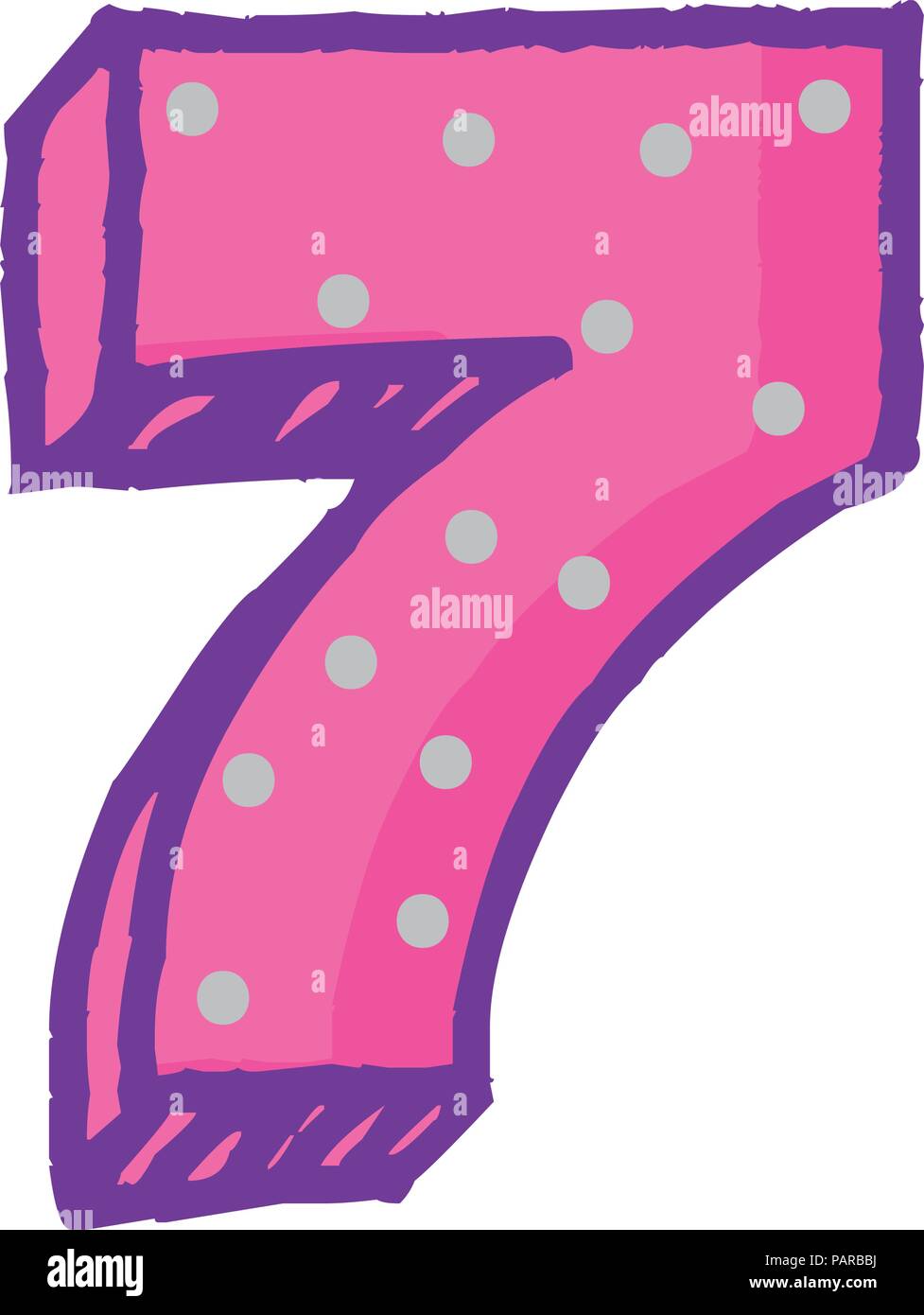 cute number seven icon over white background, vector illustration Stock  Vector Image & Art - Alamy