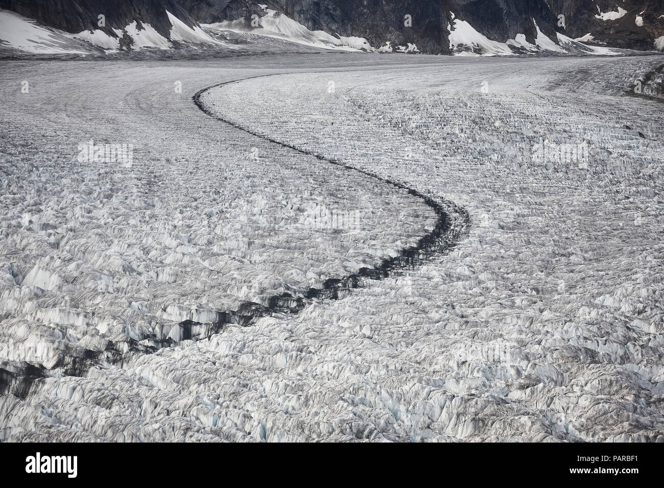 USA, Alaska, Denali National Park, glacier tongue Stock Photo