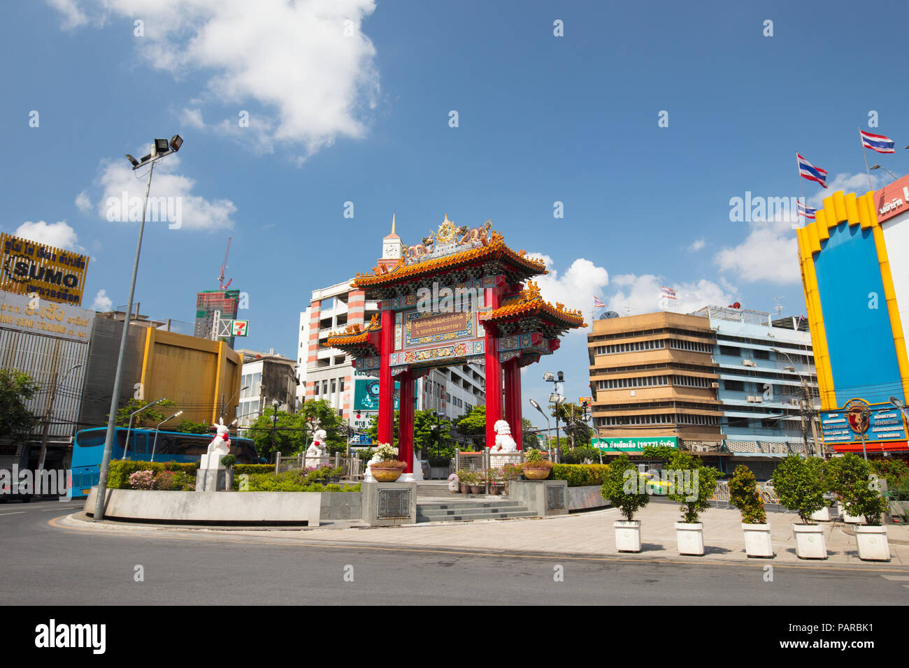 China Town Gate Bangkok Stock Photo