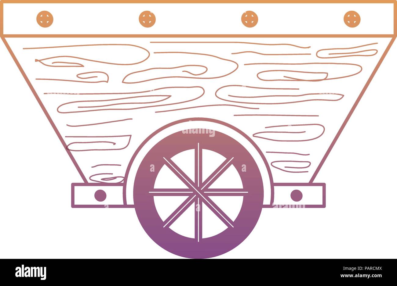 mine cart icon over white background, vector illustration Stock Vector ...