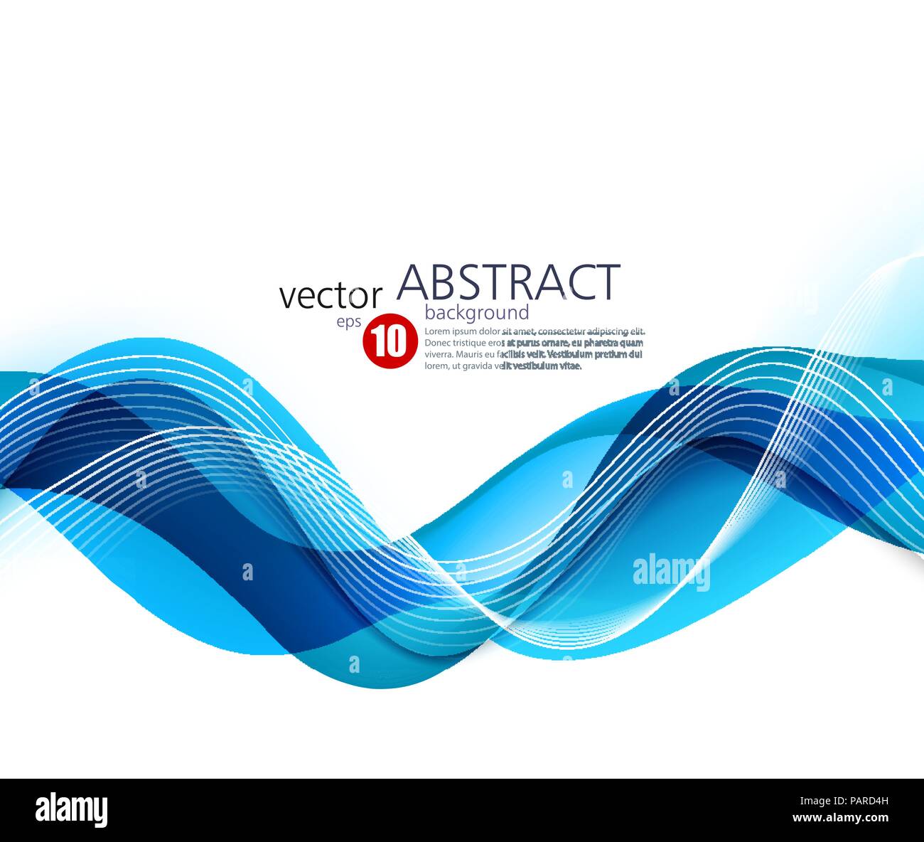 Abstract vector background, blue wavy Stock Vector Image & Art - Alamy