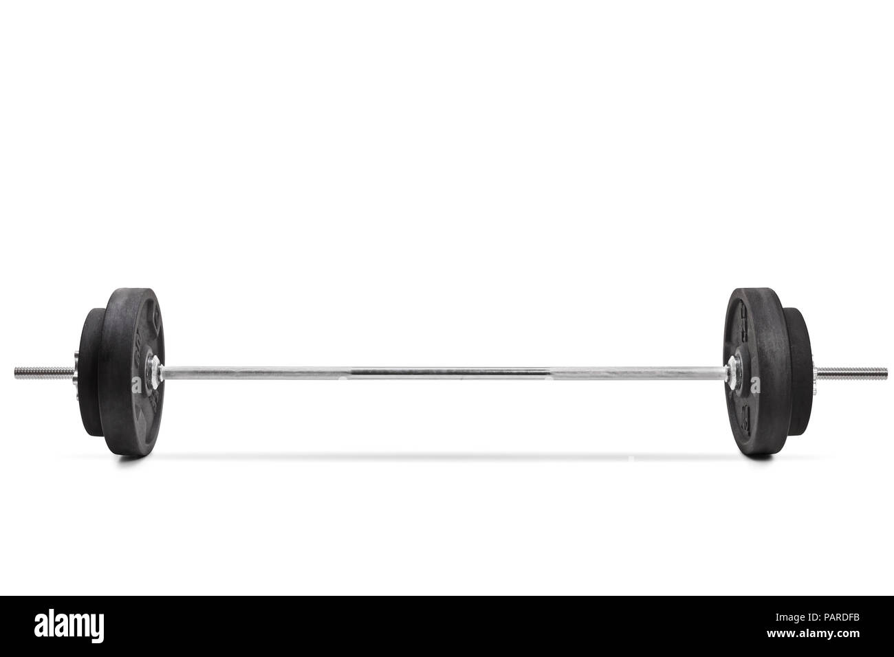 Barbell isolated on white background Stock Photo