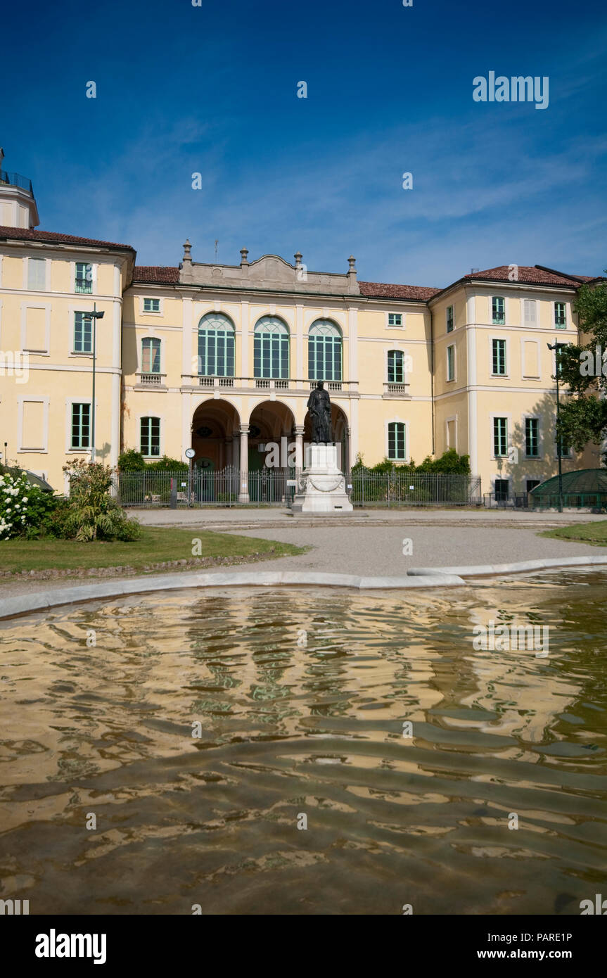 Italy, Lombardy, Milan, Indro Montanelli Pubblic Gardens, Palazzo Dugnani, Dugnani Palace Stock Photo