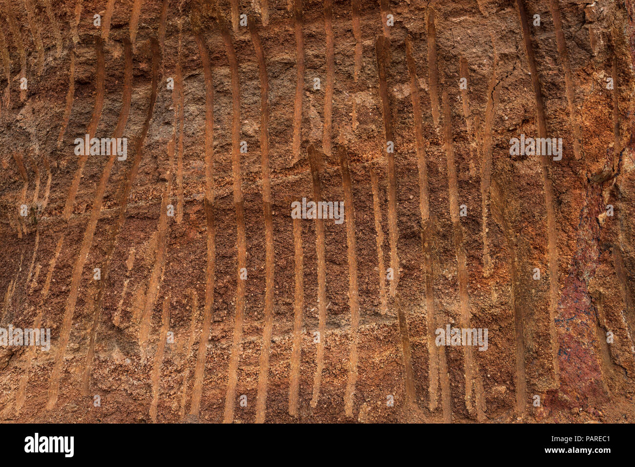 Red soil texture Stock Photo