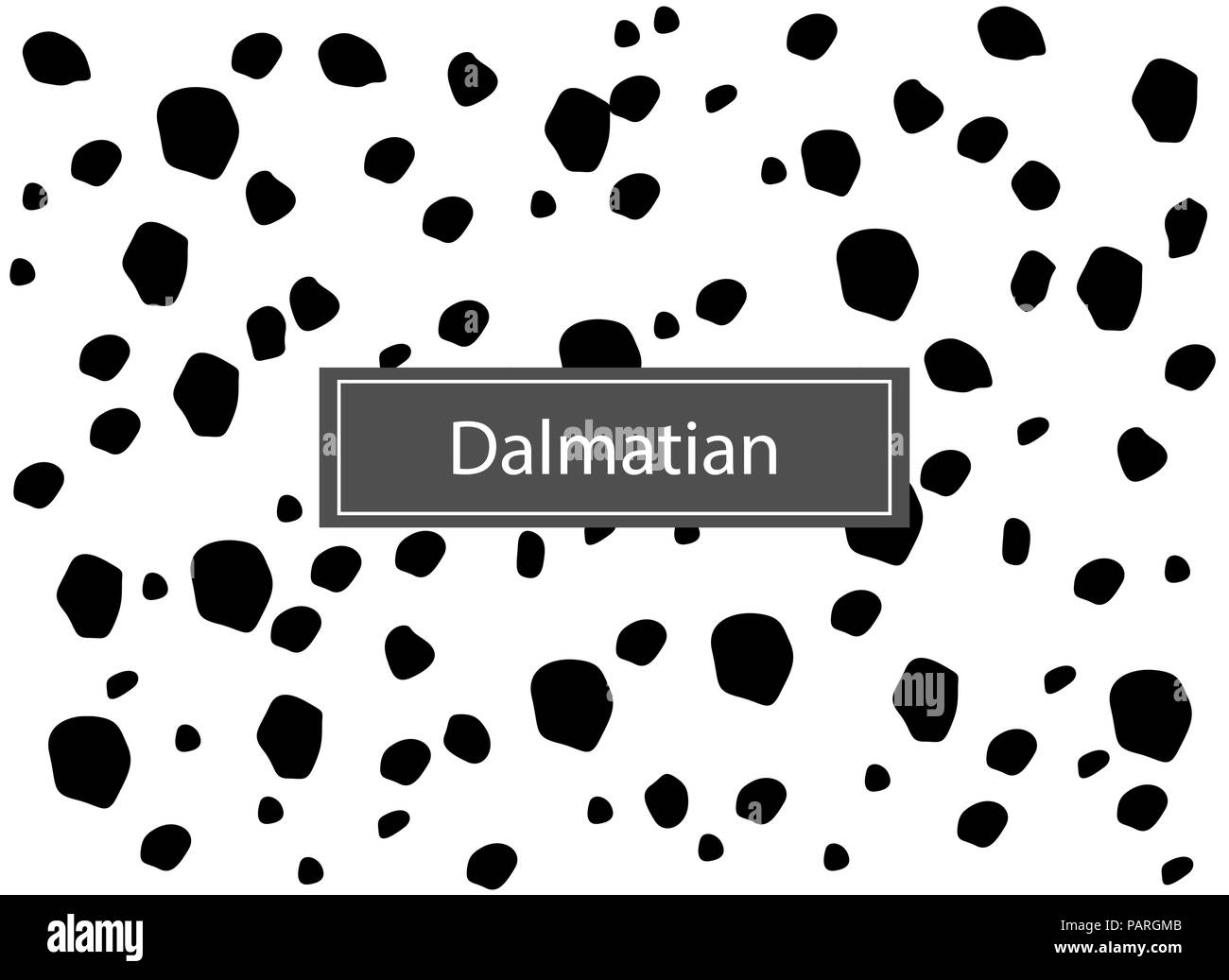 Dalmatian seamless pattern.  Stock Vector