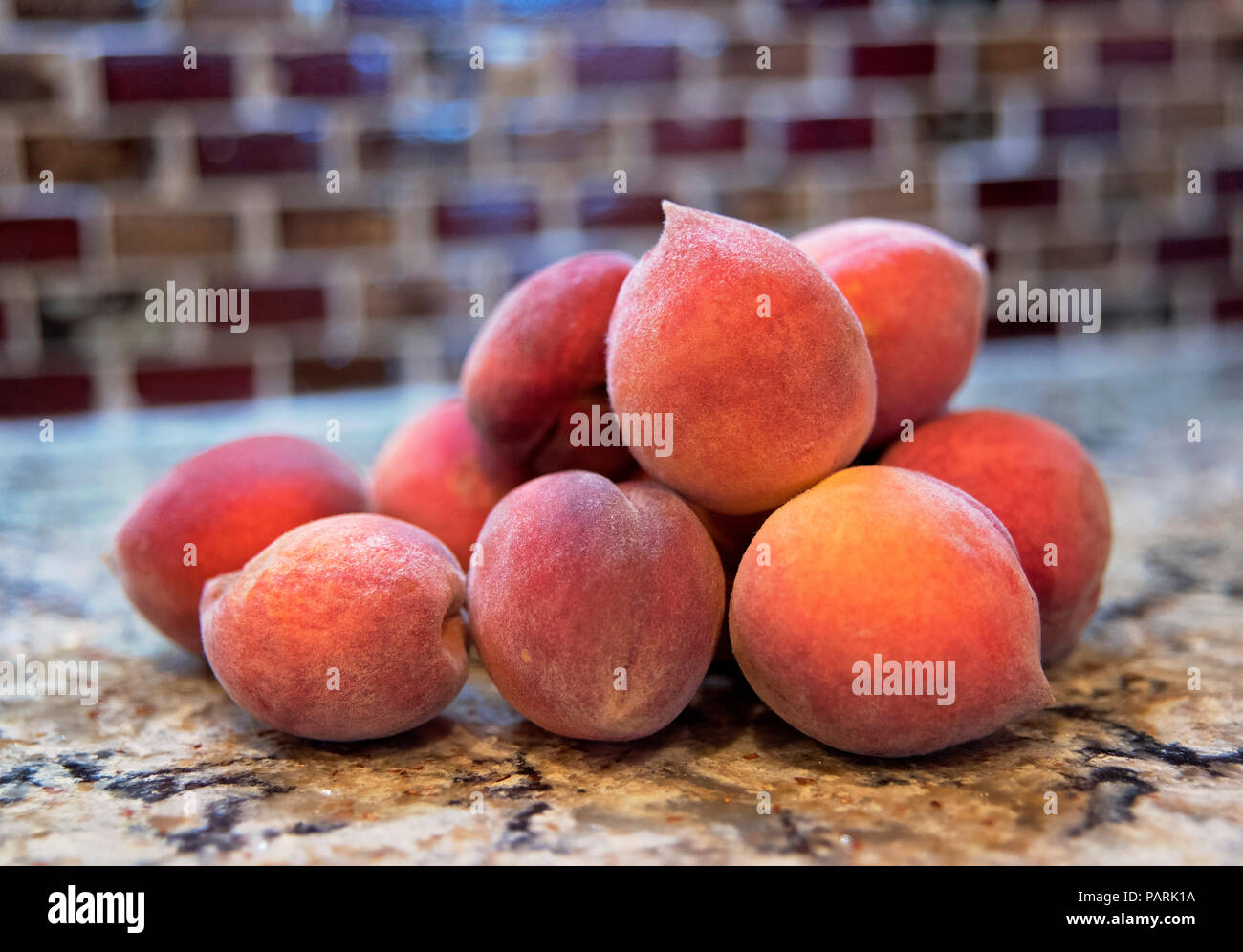 red haven peaches Stock Photo Alamy