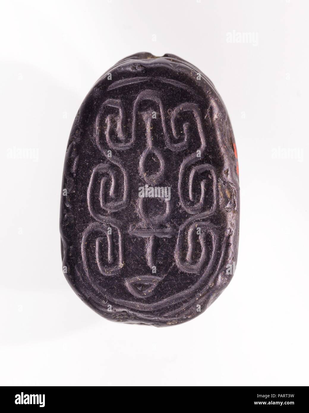 Scarab. Dimensions: L. 2.3 cm (7/8 in). Dynasty: Dynasty 12-18. Date: ca. 1981-1295 B.C.. Museum: Metropolitan Museum of Art, New York, USA. Stock Photo