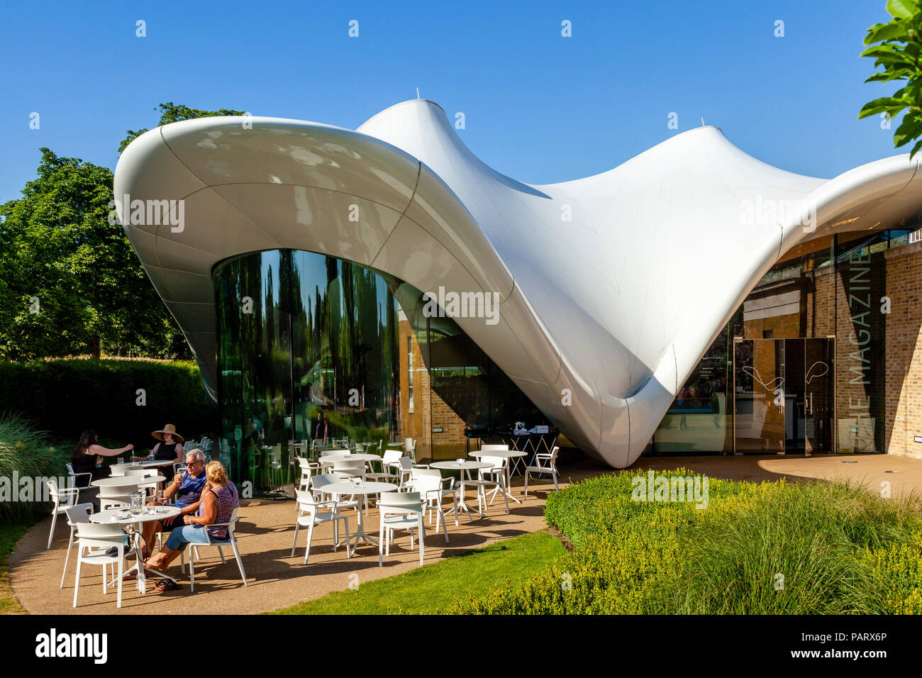 The Magazine Cafe/Restaurant, Serpentine Sackler Gallery, Kensington  Gardens, London, England Stock Photo - Alamy