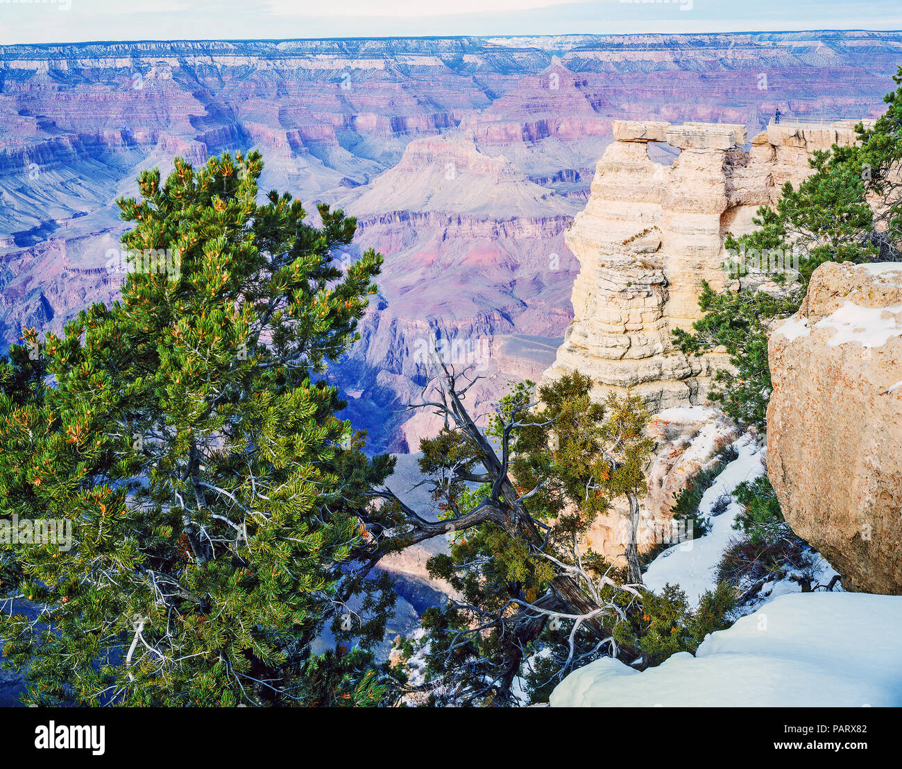 Grand Canyon in winter, Arizona Stock Photo - Alamy