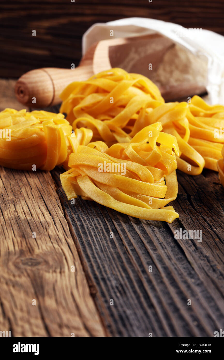 pasta on rustic background. Diet and food concept Stock Photo - Alamy