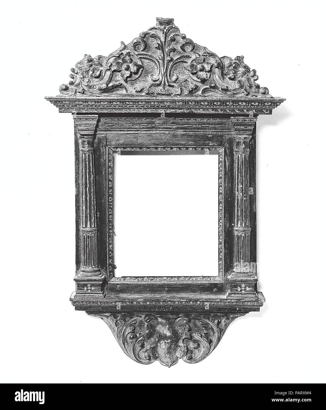 Tabernacle frame. Culture: Italian, Tuscany. Dimensions: 65.2 x 42.2, 23.3 x 19.2, 25 x 20.5 cm.. Date: ca. 1860, style 16th century. Museum: Metropolitan Museum of Art, New York, USA. Stock Photo