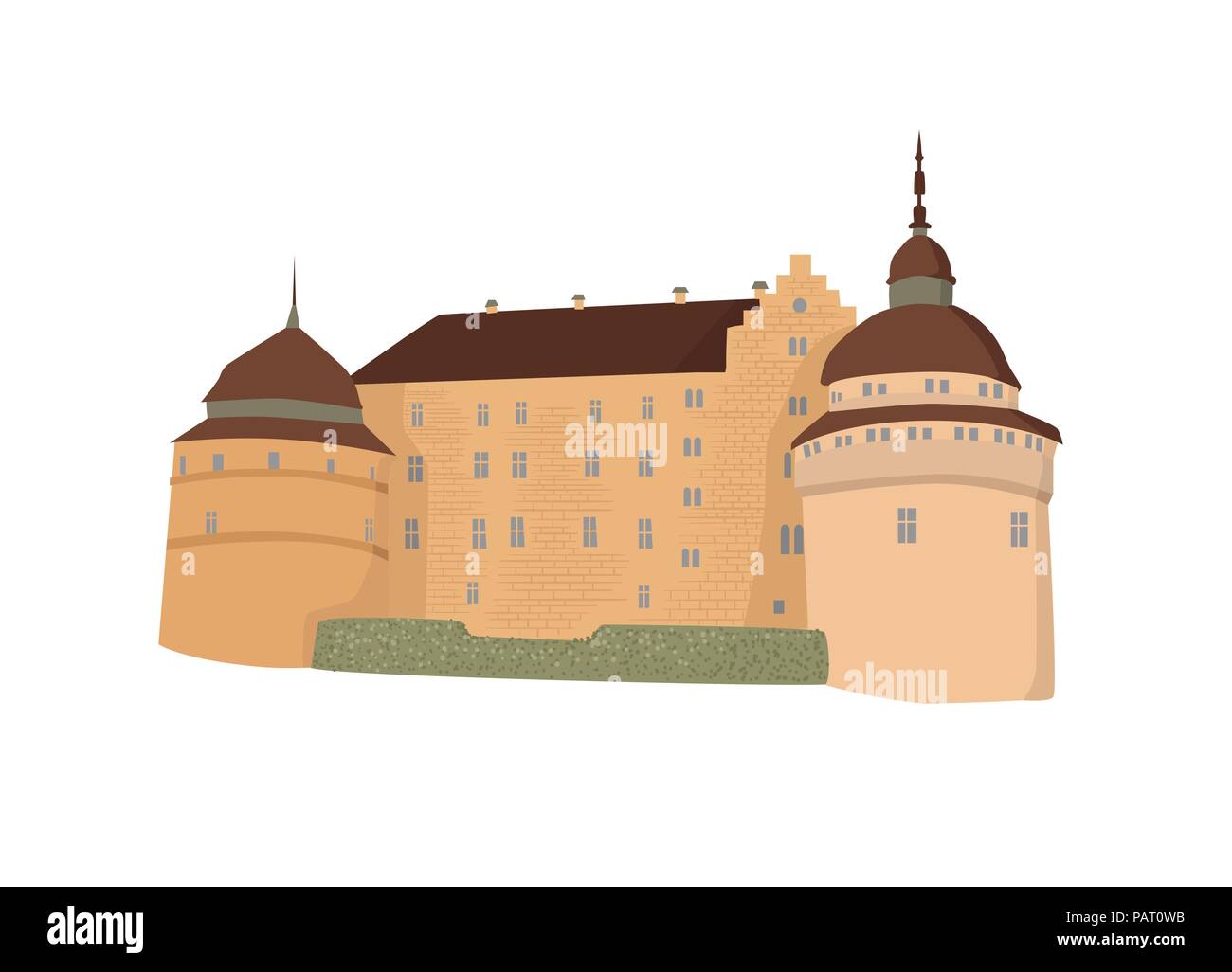 vector castle isolated Stock Vector