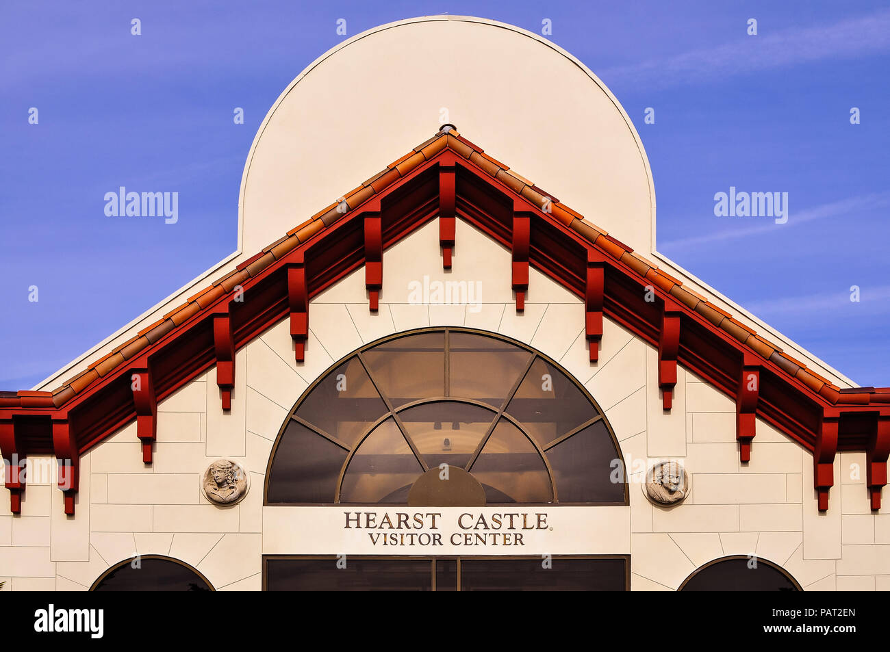 San Simeon, CA/USA - Nov. 9, 2011: Hearst Castle Visitor Center, San Simeon, CA Stock Photo