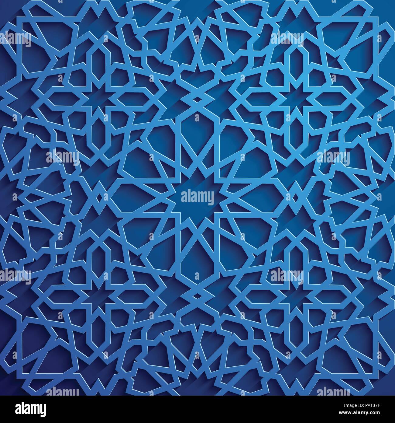 Islamic ornament vector , persian motiff . 3d ramadan islamic round
