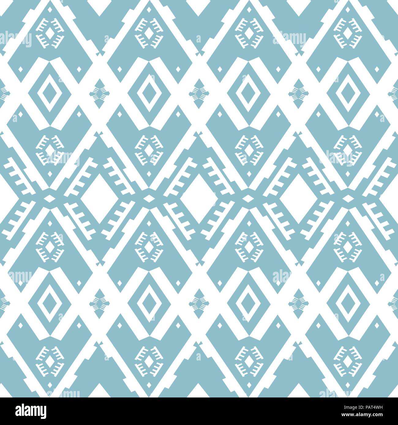 Tribal design with chevron, ikat ornaments. Seamless pattern in Aztec ...