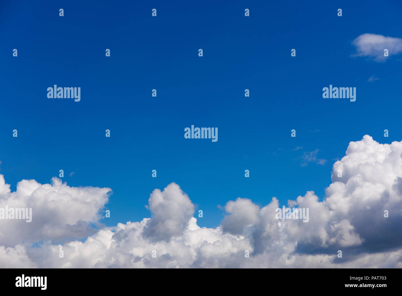 Blue clean sky with white clouds Stock Photo - Alamy